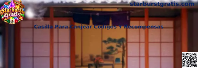 Casilla para canjear códigos y recompensas en una interfaz de usuario