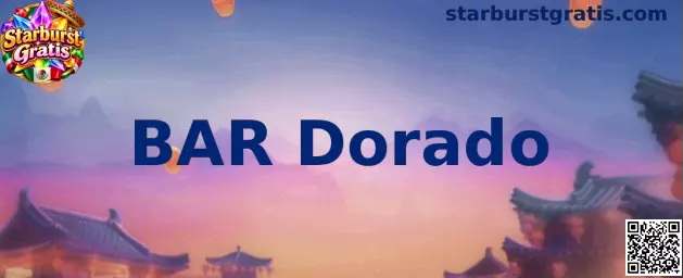 BAR Dorado en Starburst Gratis y referencia visual del símbolo