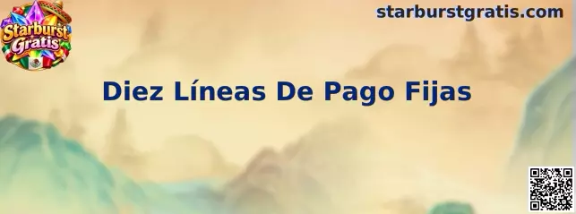 Representación de las Diez Líneas De Pago Fijas de Starburst Gratis