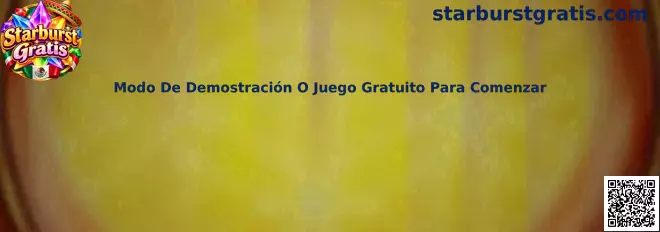 Modo de demostración de Starburst Gratis para conocer sus controles y líneas de pago