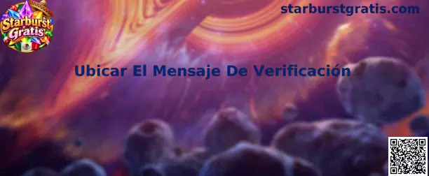 Guía para ubicar el mensaje de verificación